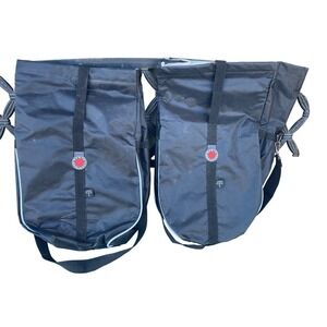 Set of Two Banjo Brothers Market Insulated Grocery Pannier Bags Set 18" deep EUC